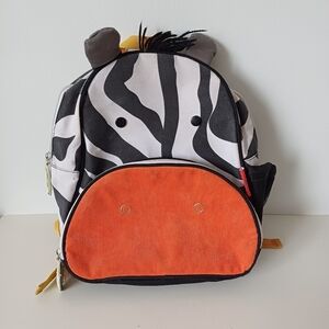 Cute Skip Hop Zoo Zebra Kid's Backpack 13" × 12"